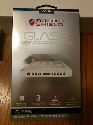 ZAGG INVISIBLE SHIELD GLASS SCREEN PROTECTION FOR IPHONE 5/5s/5c  • $9.99