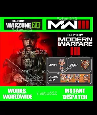 Call Of Duty Modern Warfare 3 MW3 Kawaii Killers 2.0 In-game Cosmetic Items MW2. • £49.95