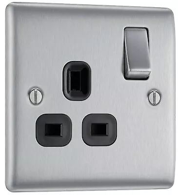 £7.65 • Buy BG Nexus Sockets White, Brushed Steel, Black Nickel, Chrome Grey Full Range