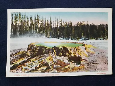 $8.50 • Buy Punch Bowl Spring Yellowstone National Park WY Wyoming 1930s!