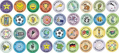 48 Teacher Reward Stickers- All Sorts Of Themes Specific Subjects Personalised • £3.15