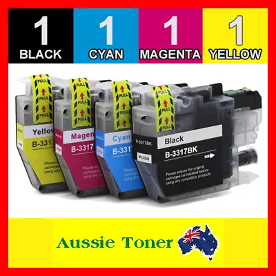 $17.70 • Buy 4x Ink Cartridges LC-3317 LC3317 For Brother MFC-J6930DW MFC-J6730DW MFC-J6530DW