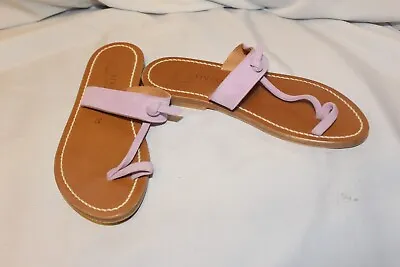 K. Jacques St Tropez Pink SuedeThong Sandals Size 37 • $39.99