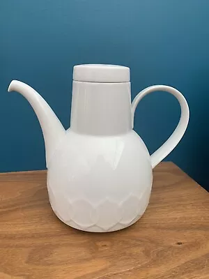 Rosenthal Studio Line White Porcelain Bjorn Wiinblad Lotus Coffee Tea Pot • $39