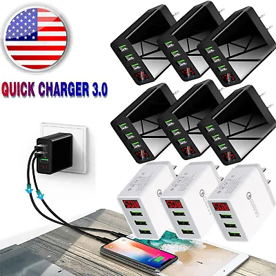 1-100pcs Fast Quick Wall Charger QC 3.0 3 Port USB Hub Power Charge Adapter Lot • $6.61