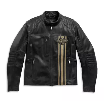 New Men’s Harley-Davidson Triple Vent Handmade Motorbike Riding Leather Jackets • $150