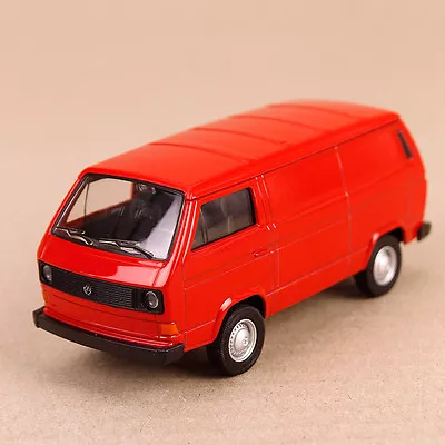 1982 T3 Volkswagen Transporter Kombi Model Van 11cm DieCast Metal Red Pull-Back  • $30