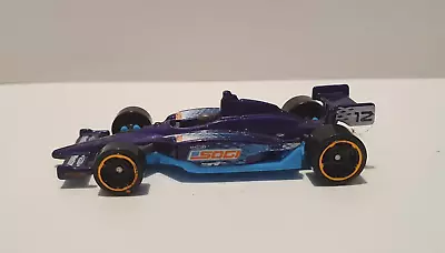 Hot Wheels - F1 Racer - Purple - 2017 - 20FJW09 - Malaysia - Damaged - Playworn • $2.90