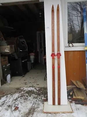 Vintage  Wooden   Ski Size   76` Long  Chalet Decor  Nice   ( 8380 • $49.99