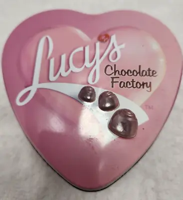 New Old Stock Lucy's Chocolate Factory I Love Lucy Analog Watch In Heart Tin Box • $8.93