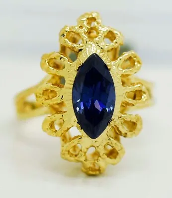 AAA TANZANITE  1.78 Cts  LADIES RING 10K YELLOW GOLD - New With Tag- MADE IN USA • $269.76