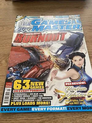 Issue 183 Games Master Magazine 2007 Burnout  Virtual Fighter 5 • £12.99