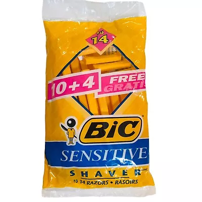 BIC Shavers Orange Vintage 1995 Men's Sensitive Skin~1 Sealed Package Of 14 • $9.99