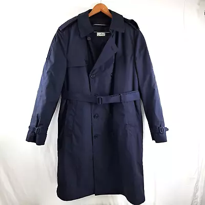 DSCP Defender Collection Military Coat Mens All Weather Removable Liner 44L Navy • $44.99