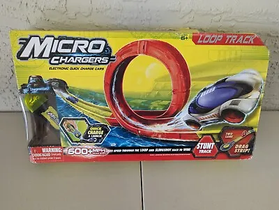 Micro Chargers Loop Track Electronic Quick Charge Cars By MOOSE TOYS Used • $25