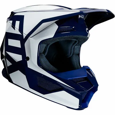 Fox Racing 2020 Youth V1 Prix Helmet Navy MX ATV Off Road Motorcycle 23983-007 • $129.95