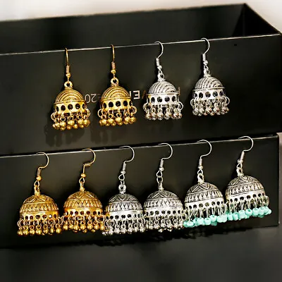 $1.63 • Buy Indian Bollywood Vintage Women's Antique Tribal Ethnic Small Bell Drop Earrings