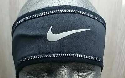 Nike Running Headband Men's Black Gray Drifit Black Tennis OSFM Headwear  • $25
