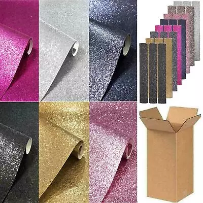 £1.99 • Buy Job Lot Wallpaper Arthouse Sparkle Sequin Plain Metallic Glitter Paste The Wall