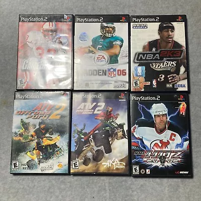 Playstation 2 Video Game Lot Of 6 PS2 All Tested ATV Offroad Quad Power Madden • $15