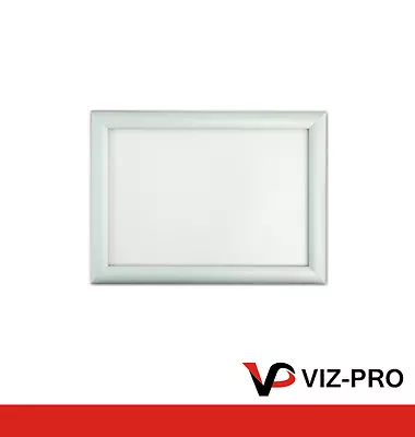 VizPro A5 A4 A3 A2 A1 A0 Clipdown Snap Frame Poster Display 10 Pack Black Silver • £41.95