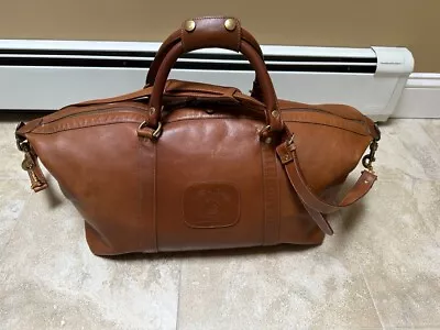 Ghurka Cavalier I No. 96 Vintage Tan Leather Duffel • $699