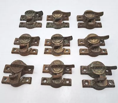 Antique/Vintage Victorian Eastlake Window Swing Sash Locks Window Latch Lot Of 9 • $325