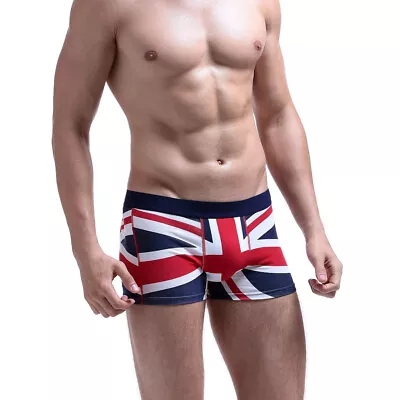 £7.55 • Buy Mens Union Jack Boxers Short British Flag Underwear Cotton London Underwear Gift