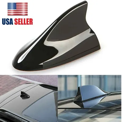 Universal Shark Fin Antenna Cover Car Trim Signal Radio AM/ FM Aerial Black USA • $8.36