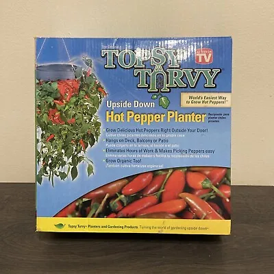 TOPSY TURVY Upside Down Hot Pepper Planter - New In Box • $12.99