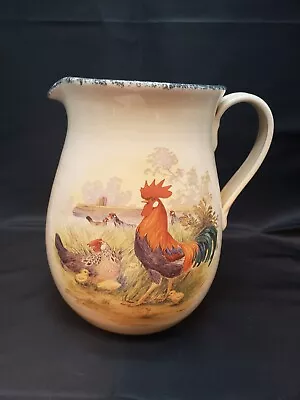  VTG Casey Pottery Handmade Marshall Texas Rooster Chicken Pitcher Wih Spout • $42.82