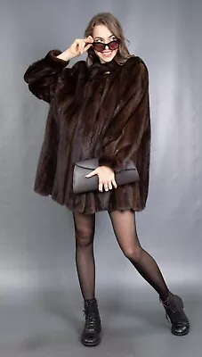 12244 Gorgeous Joop Real Mink Coat Luxury Fur Jacket Beautiful Look Size 3xl • $1