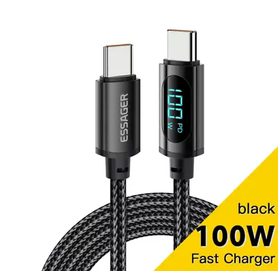 Type C To Type C 2 Meter Digital Display PD Fast Charge USB Cable FREE Shipping • $10.90