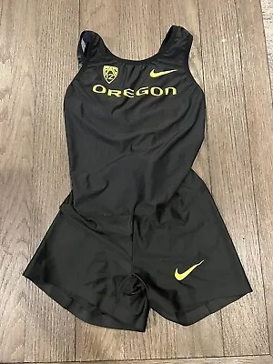 Womens Nike Pro Elite Oregon Ducks Track & Field Unitard Speedsuit Skinsuit L • $39