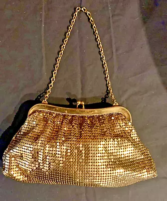 Gold Mesh Evening Purse Whiting And Davis • $50