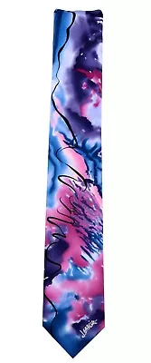 Men's Jerry Garcia Designer Abstract Necktie -  Pink And Blue - NWT • $32.95