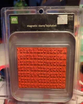 Making Memories MAGNETIC STAMP BASES Kit And  Stamp Alphabet Arts Crafts • $15