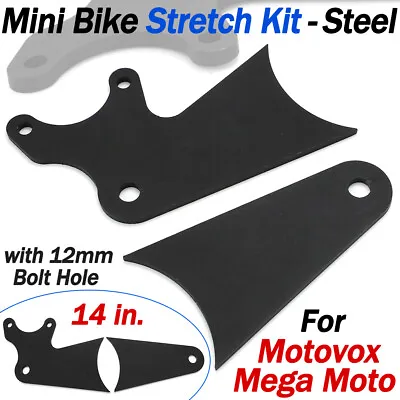 Mini Bike Stretch Kit For Motovox And Mega Moto Frames - Steel 4in Stretch Tabs • $47.99