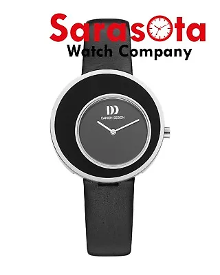 Danish Design IV13Q991 Two Tone Dial Titanium Leather Quartz Women's Watch • $105