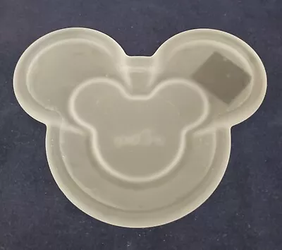 Disney Mickey Mouse Ears Frosted Glass Votive Candle Holder / Spoon Rest • $5.99