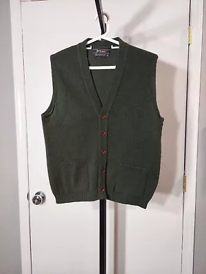 Jantzen Men's Vintage Olive Green Sweater Vest Size M • $19.50