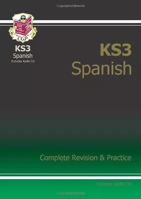 KS3 Spanish Complete Revision & Practice With Audio CD By CGP Books • £5.76