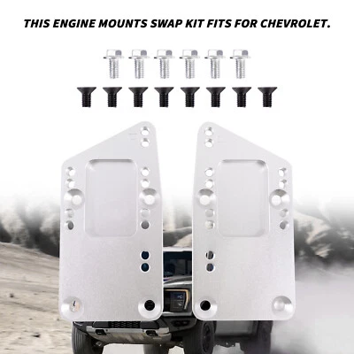 Staffe Motore Saldabili Per Motori Chevrolet LS1 / LS6 – Coppia Supporti In Acciaio Con Boccola
