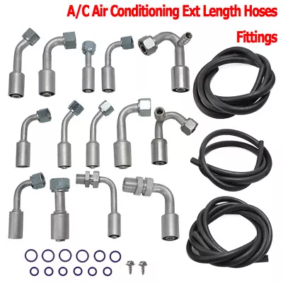 A/C Air Conditioning Ext Length Hoses & Fittings Universal Kit #6/8/10 Hose Kits • $110.99