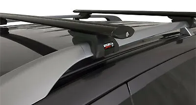 $381.15 • Buy Rhino Vortex SX Black 2 Bar Roof Rack For MITSUBISHI Outlander  4dr Wagon (Roof 