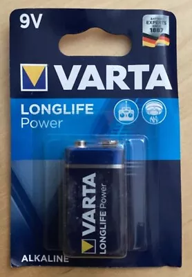 VARTA 9V LONGLIFE Alkaline Batteries MN1604 PP3 *EXPIRED 2023* LR22 6LR61 • £4.95