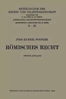 Rmisches Privatrecht By Wolfgang Kunkel (German) Paperback Book • $71.66