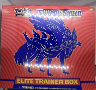 Pokemon Sword And Shield Sealed Base Set  Elite Trainer Box Zacian • $65