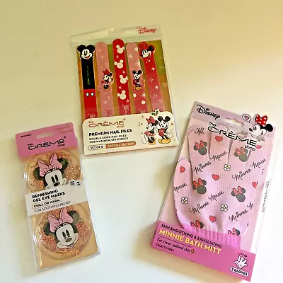 Disney Minnie Mouse Spa Set The Creme Shop New 9 Pieces In 3 Packages • $19.57