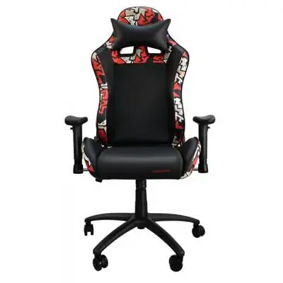 $339 • Buy Tesoro Graffiti Gaming Chair - Red, Nappa Synthetic Leather